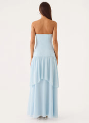 Sharn Strapless Maxi Dress - Blue