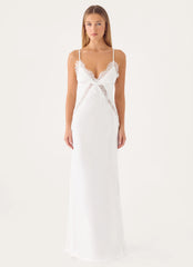 Winona Night Slip Dress - White