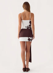 Laluma Mini Dress - White Tropic Floral