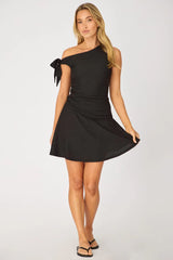 Black Off Shoulder Dress Mini