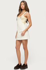 Overall Denim Mini Dress