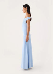 Diranda Off Shoulder Maxi Dress - Blue