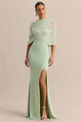 Melva | Mint Bandeau Maxi Dress