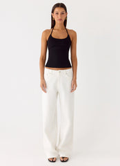Chauncey Halter Top - Black