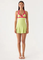 Dumdi Mini Dress - Lime