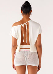 Raeni Off Shoulder Top - Ivory
