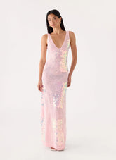 Erinah Sequin Maxi Dress - Pink