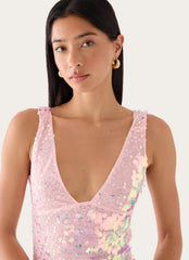 Erinah Sequin Maxi Dress - Pink