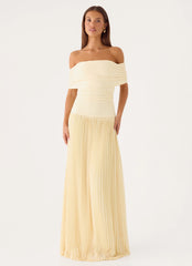 Harvest Sky Maxi Dress - Baby Yellow