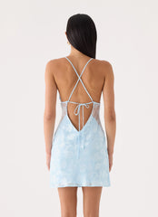 Leeana Mini Dress - Blue