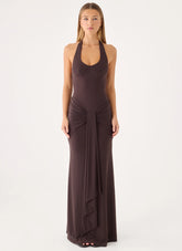Myrhee Maxi Dress - Chocolate