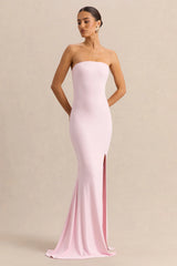 Melva | Light Pink Bandeau Maxi Dress