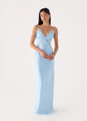 Winona Night Slip Dress - Blue