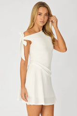 White Off Shoulder Dress Mini