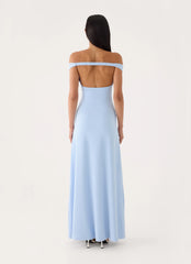 Diranda Off Shoulder Maxi Dress - Blue