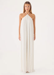 Danni Halter Maxi Dress - White