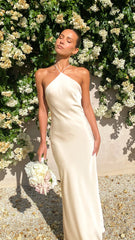 Chiara Maxi Dress - Soft Gold