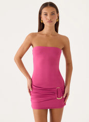Ungodly Hour Mini Dress - Berry