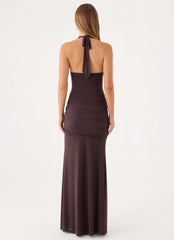 Myrhee Maxi Dress - Chocolate