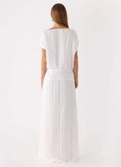 Rexi One Shoulder Maxi Dress - White