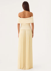Harvest Sky Maxi Dress - Baby Yellow