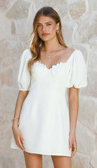 Ariel Bustier Mini Dress - White