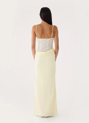 Emesy Lace Maxi Dress - Yellow