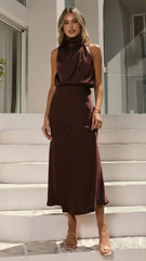 Esther Maxi Dress - Chocolate