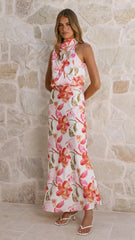 Marlie Maxi Dress - Pink Floral