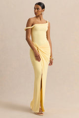 Kesia | Lemon Twisted Asymmetric Thong Bodysuit