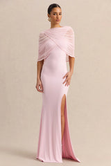 Melva | Light Pink Bandeau Maxi Dress