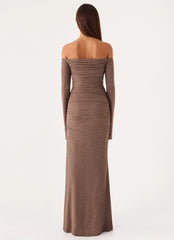 Hollywood Action Maxi Dress - Taupe