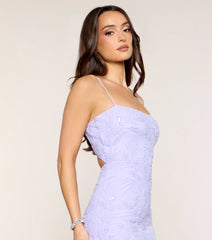 Briana Beaded Cutout Bodycon Mini Dress