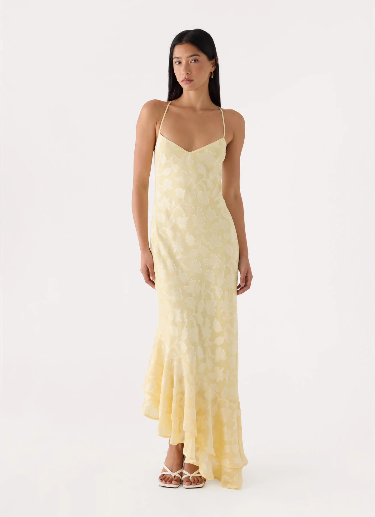 Take A Photo Midi Dress - Yellow