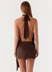 Power Up Mini Dress - Rose Taupe