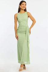 Green Maxi Dress Mesh