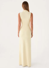 On My Time Maxi Dress - Baby Yellow