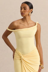 Kesia | Lemon Twisted Asymmetric Thong Bodysuit
