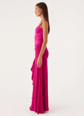 Satellite Maxi Dress - Deep Red