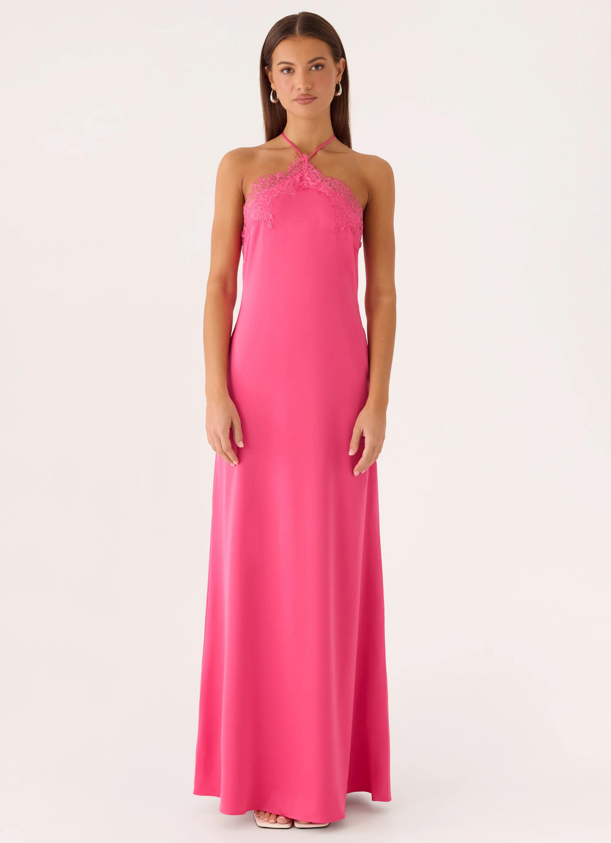 Samaria Halter Maxi Dress - Berry