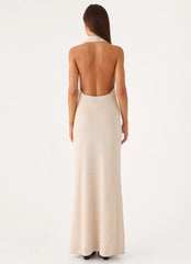 Worst Behaviour Knit Maxi Dress - Ivory