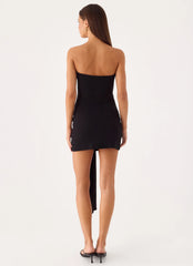 Jiliana Strapless Mini Dress - Black