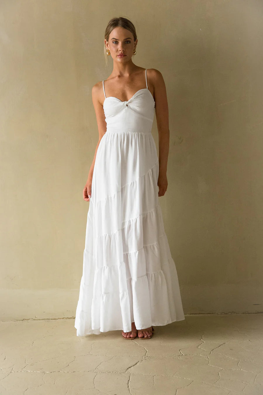 Donna Twist Front Maxi Dress