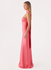 Hush Maxi Dress - Coral Red