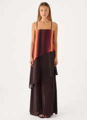 Ruesella Maxi Dress - Brown