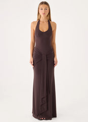Myrhee Maxi Dress - Chocolate