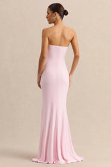 Melva | Light Pink Bandeau Maxi Dress