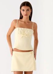 Gowon Top - Butter Yellow