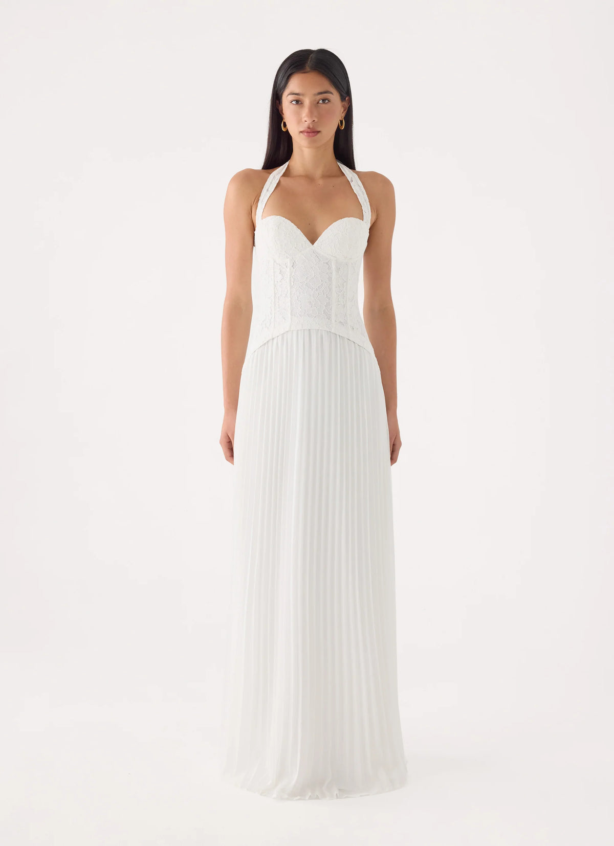 Tunnel Vision Maxi Dress - White